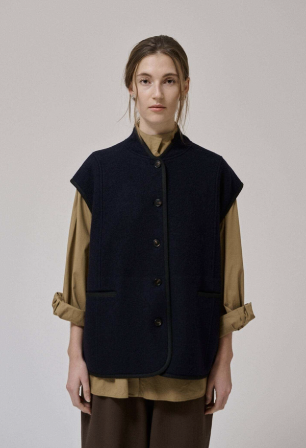 ANNE-MI HILL WAISTCOAT DARK NAVY