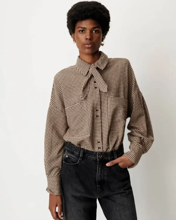 SESSUN CECILY BLOUSE EBONYSAND