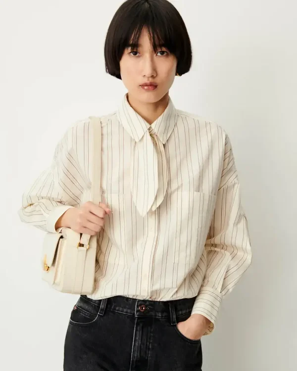SESSUN CECILY BLOUSE WHIBROWNY
