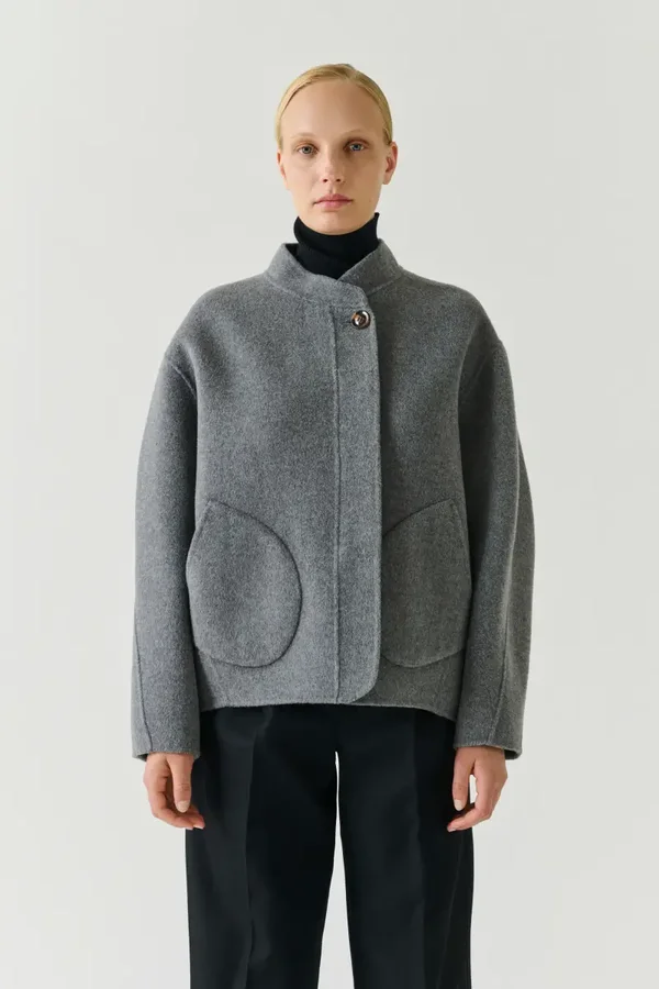 SOEUR WINDSOR COAT GRIS CLAIR