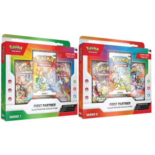 Pokemon First Partner Illustration Collection - Series 1 & Series 2 - Set - DE
