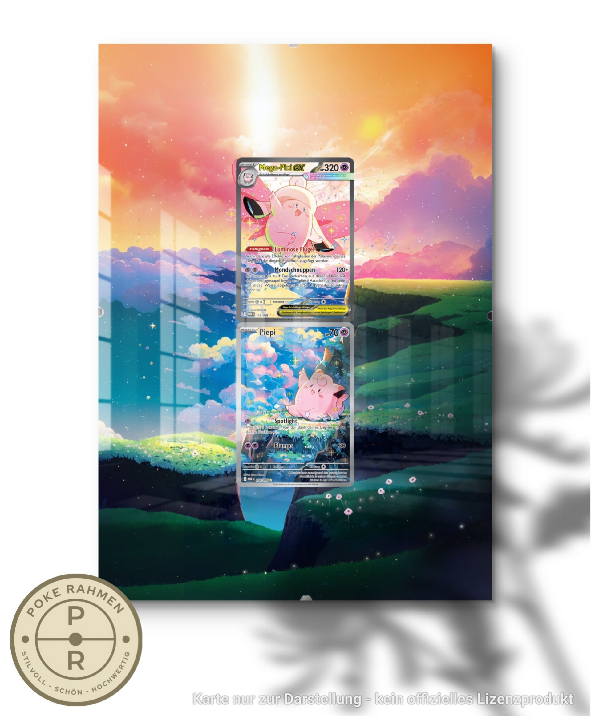 POR 094 & POR 119 - Duo-Kartenrahmen mit erweitertem Artwork