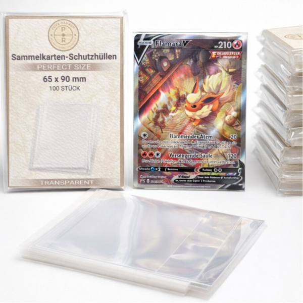 Sammelkarten-Schutzhüllen - Perfect Size Sleeves (65 x 90 mm) - 100 Stück