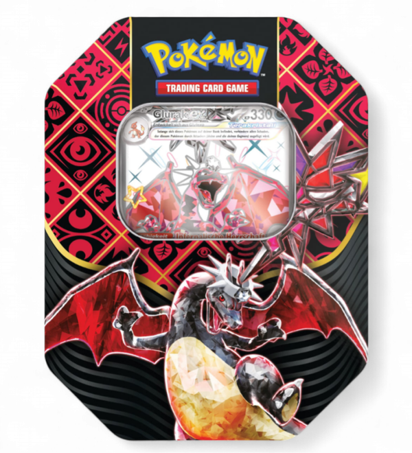 Pokemon Paldeas Schicksale Glurak ex Tin Box DE