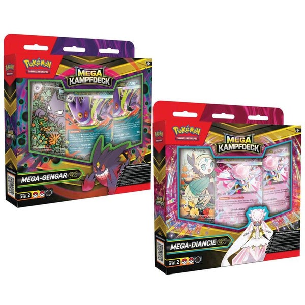 Pokemon Mega Gengar ex- / Mega Diance ex - Mega Kampfdeck - Set - DE
