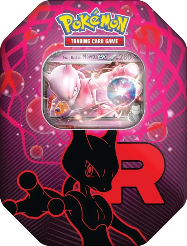 Pokemon Team Rockets Mewtu ex Tin Box DE