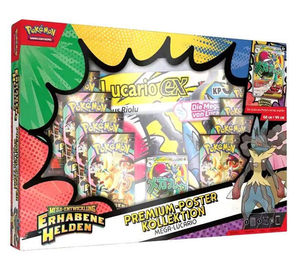 Pokemon Erhabene Helden Premium Poster Kollektion Mega-Lucario ex - DE