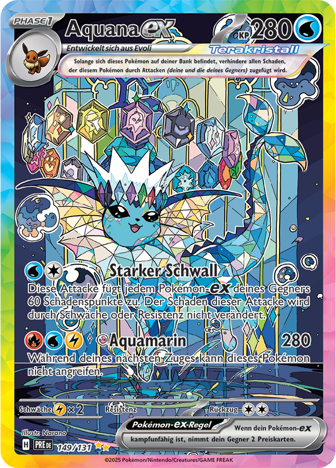 Aquana ex (PRE 149) AltArt Karte - Prismatische Entwicklungen