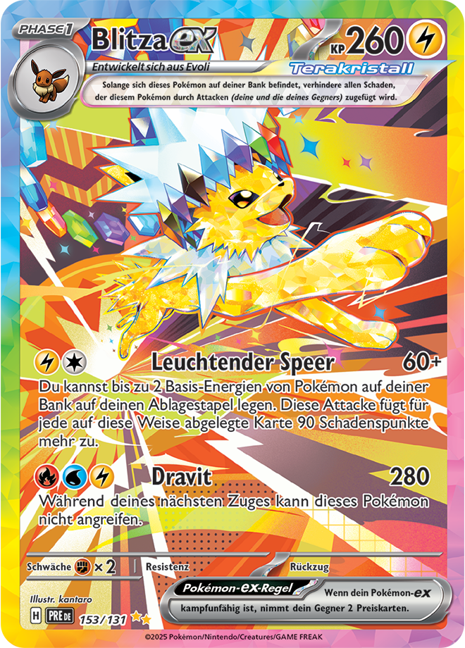 Blitza ex (PRE 153) AltArt Karte - Prismatische Entwicklungen