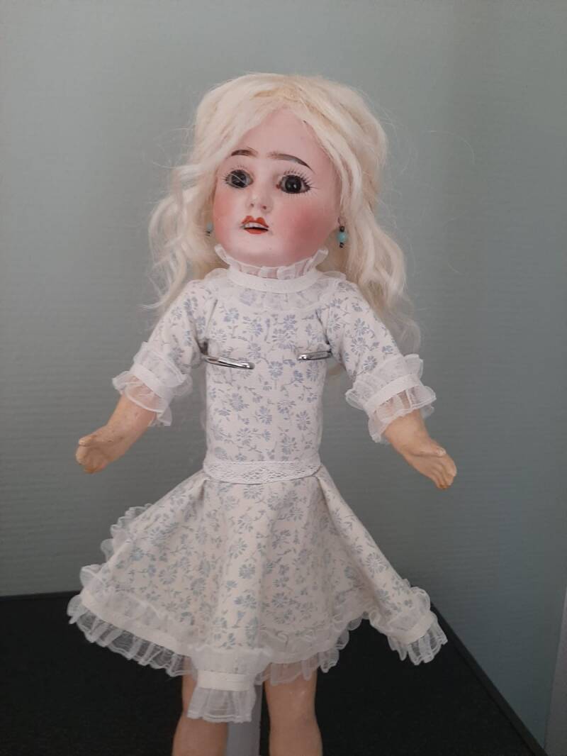 Tiny antique bisque doll Limoges French