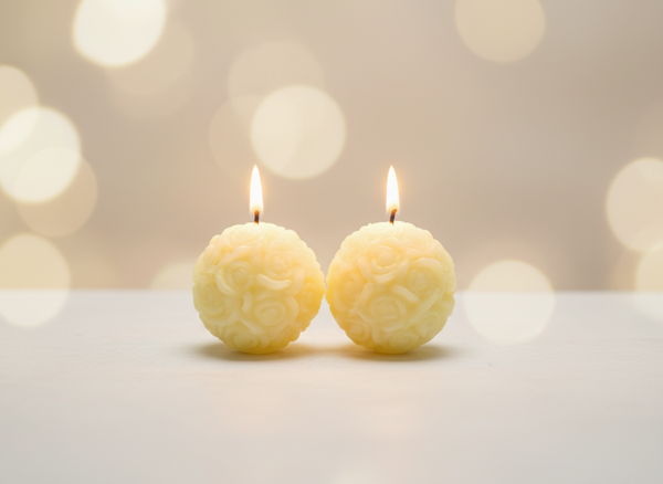 Soya lys - Runde roser