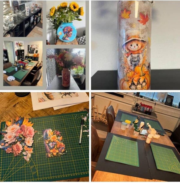 Workshop Reverse Decoupage Vazen Middelvaas