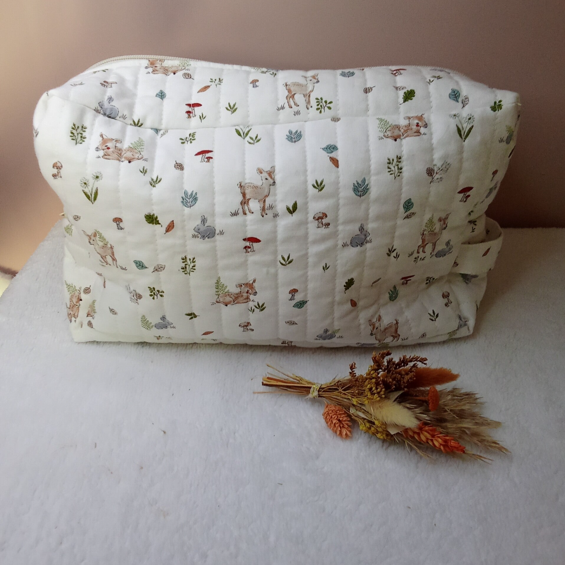 Maxi Trousse de Toilette XXL Fait Main – Grande Capacité et Tissus Exclusifs