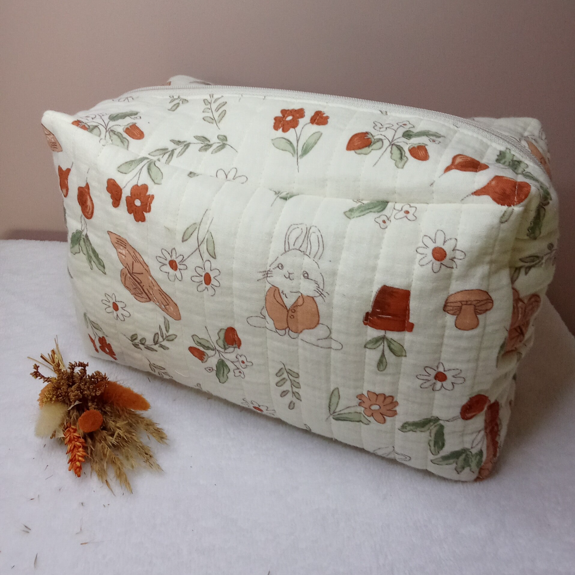 Maxi Trousse de Toilette XXL Fait Main – Grande Capacité et Tissus Exclusifs