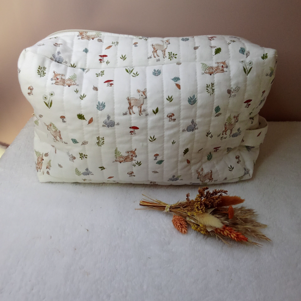 Maxi Trousse de Toilette XXL Fait Main – Grande Capacité et Tissus Exclusifs