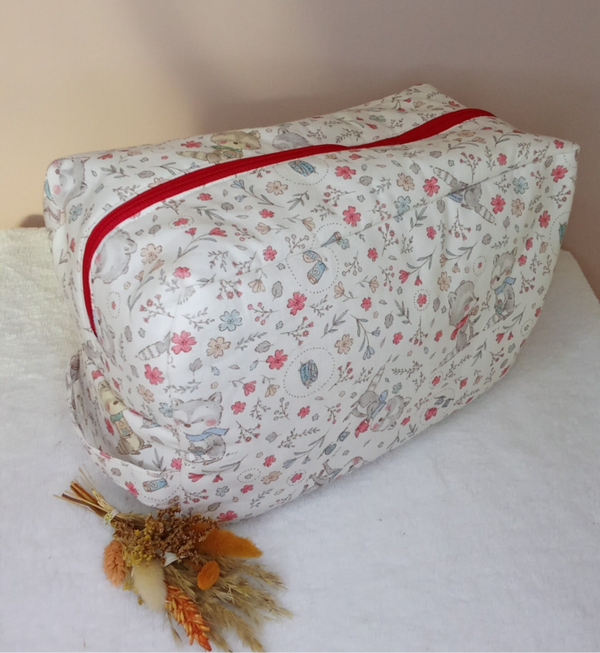 Maxi Trousse de Toilette XXL Fait Main – Grande Capacité et Tissus Exclusifs