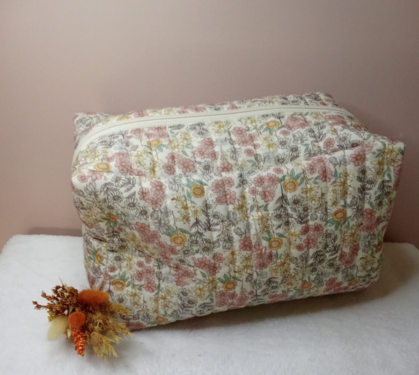 Maxi Trousse de Toilette XXL Fait Main – Grande Capacité et Tissus Exclusifs