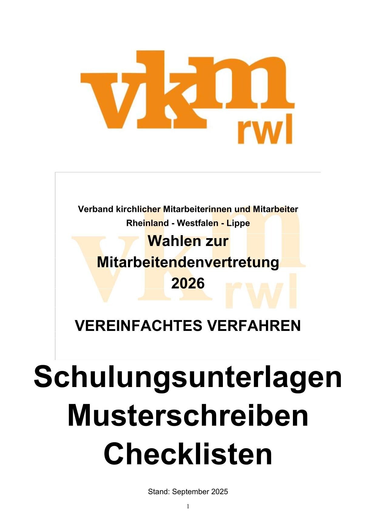 Arbeitshilfe Das Vereinfachte Wahlverfahren