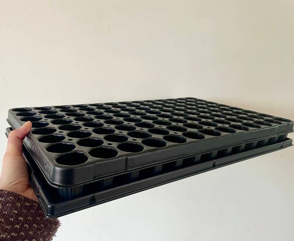 Zaaitray met onderplaat