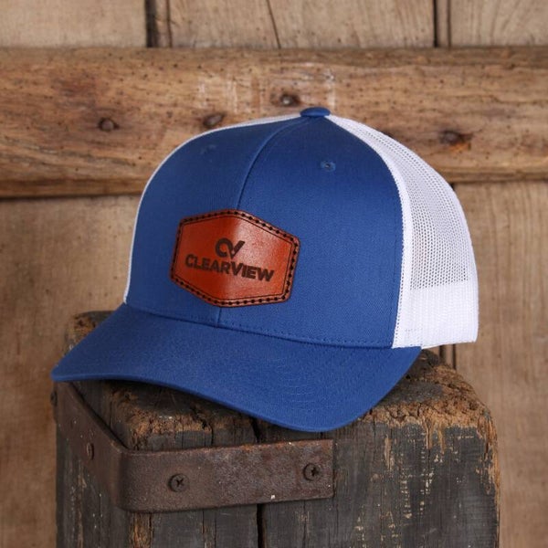 Custom Vegan Leather Patch Trucker Cap