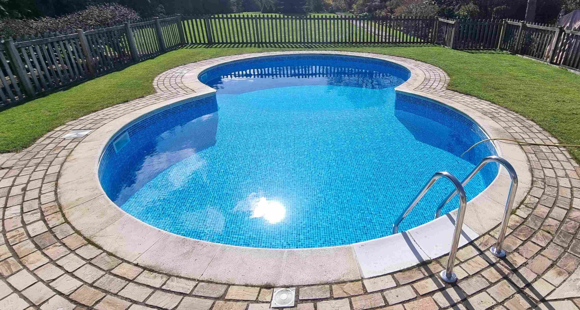 Clean outdoor swimming pool