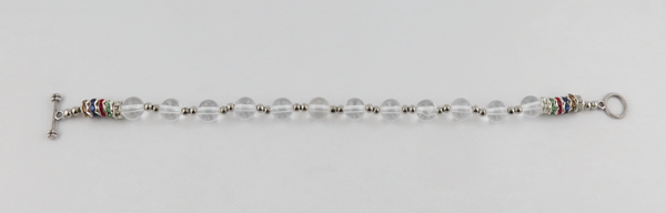 Acrylperlenarmband mit Strass-Perlen