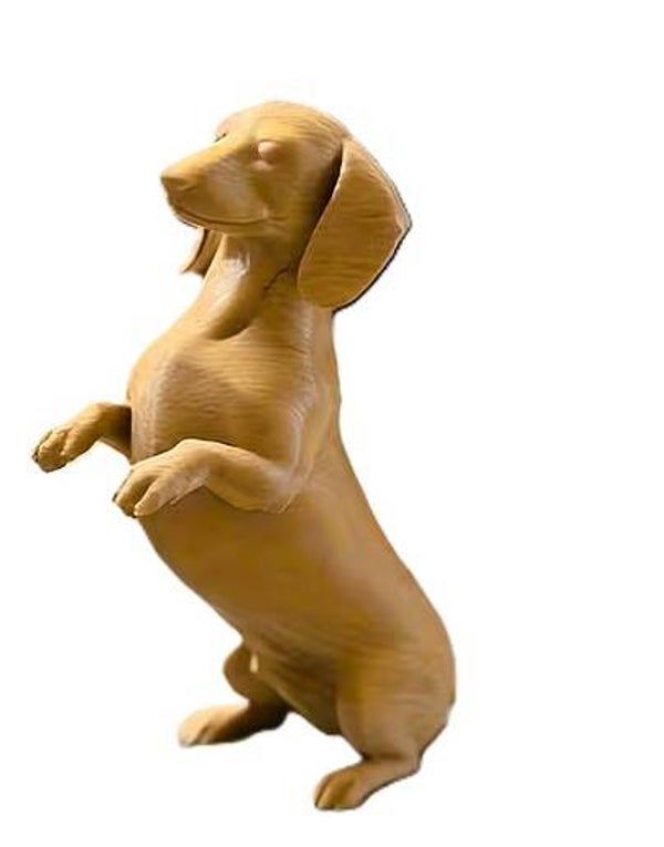 Sammelfigur Dackel braun