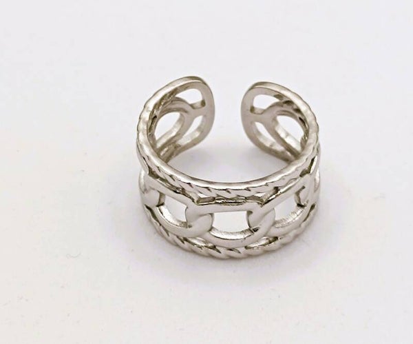 Edelstahlring 17 mm offen