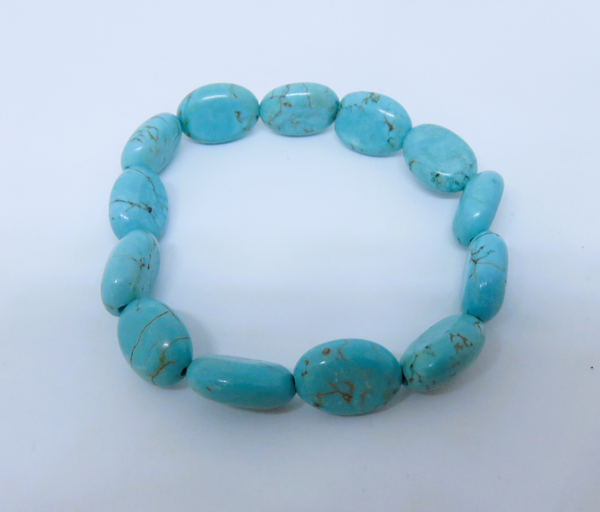 Edelstein-Armband Howolite blau