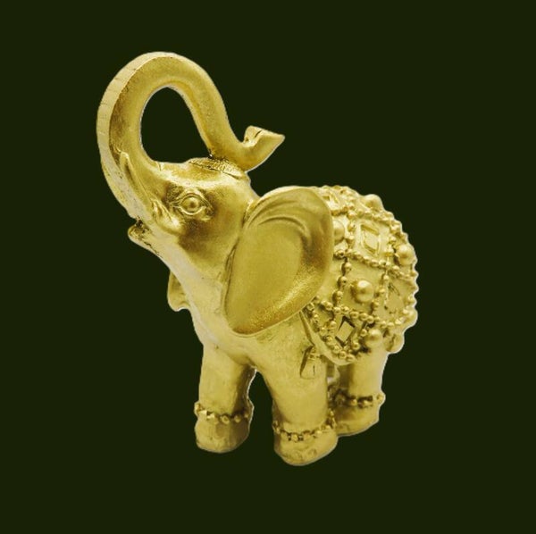 Goldener und silberner Elefant