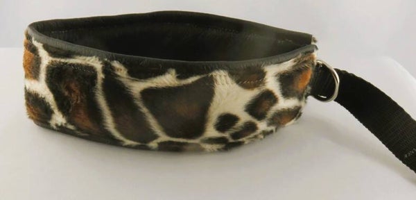 Lederhalsband mit Fellborte