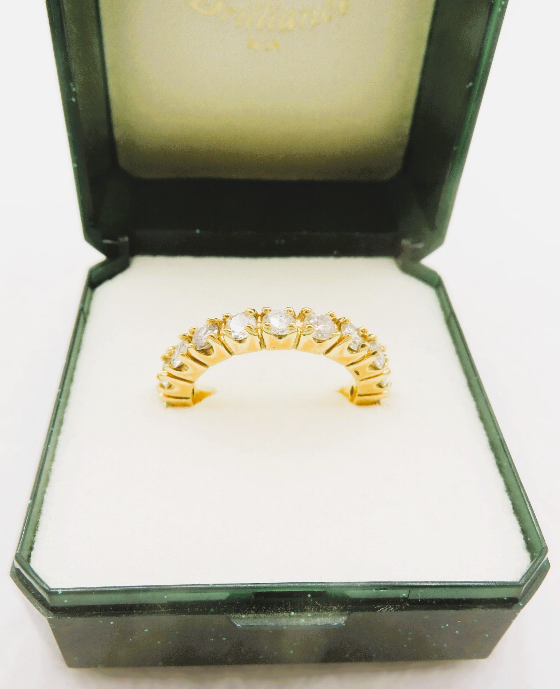 Ring mit Zirkonia 18 Karat vergoldet