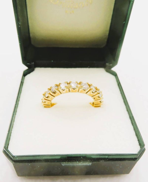 Ring mit Zirkonia 18 Karat vergoldet