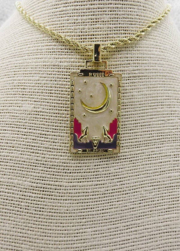 Goldkette mit Emaille-Anhänger