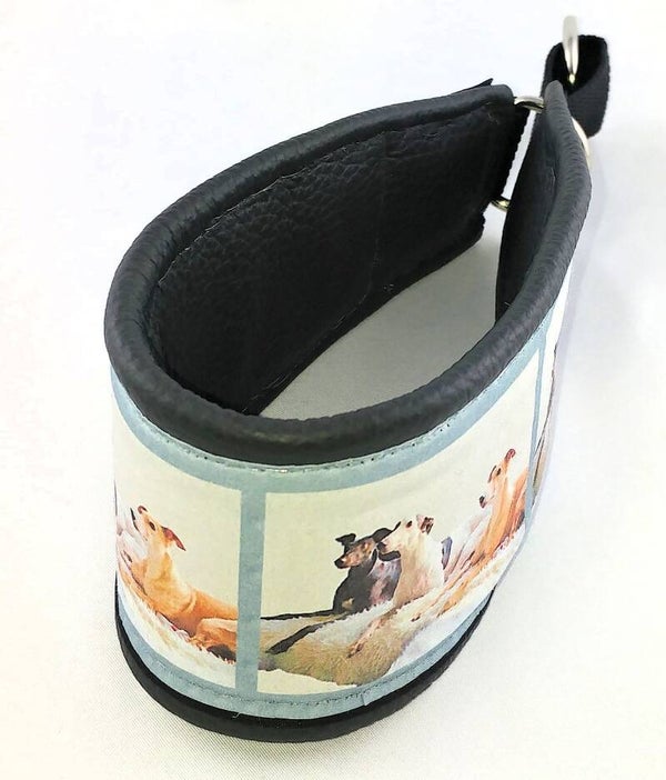 Lederhalsband mit Fotoborte