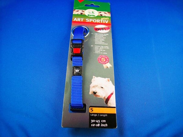 Nylon-Halsband blau 30-45 cm
