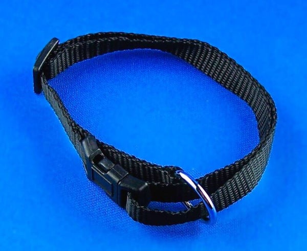 Halsband-Nylon 30 - 45 cm schwarz