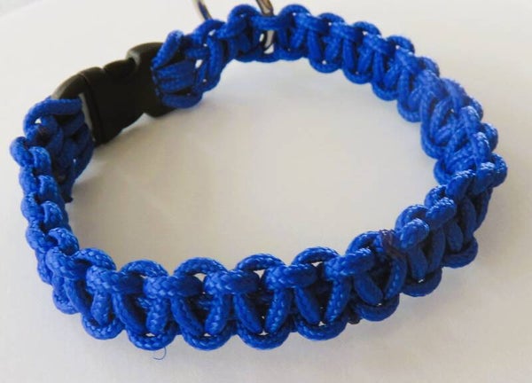 Halsband Paracord blau