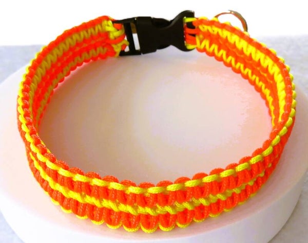 Halsband Neon-Orange-Lindgrün