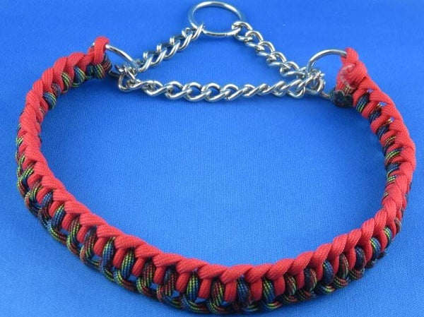 Halsband-Paracord Rot-Bunt