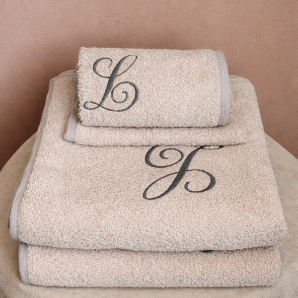 Linge de bain personnalisé brodé – éponge bouclette 500 g/m²