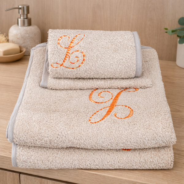Linge de bain en coton bio personnalisé  | Rituel personnel - A partir de