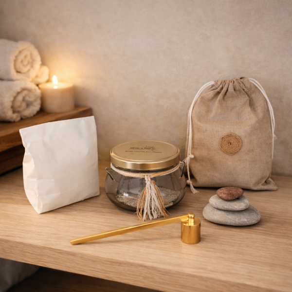 Rituel Sérénité – Coffret bougie parfumée & gestuelle apaisante