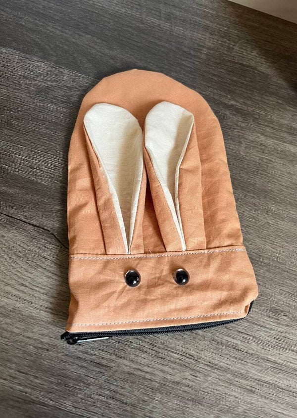 Stiftemäppchen „Hasi“ Utensilo für Stifte, Kosmetika usw.