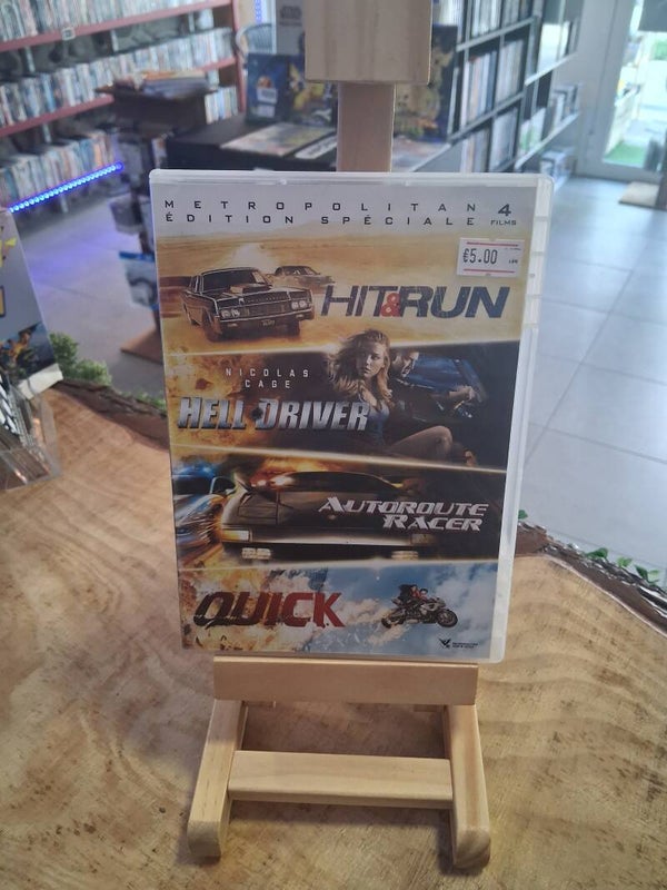 Coffret 4 Films Hit & Run - Hell Driver - Autoroute Racer - Quick DVD