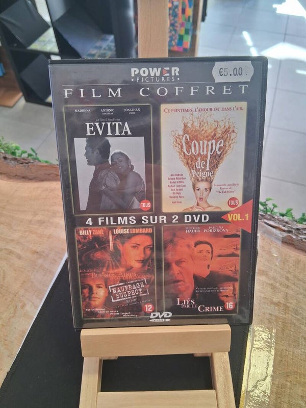 Film Coffret - Evita - Coupe De Peigne - Naufrage Suspect - Lies Par Le Crime DVD