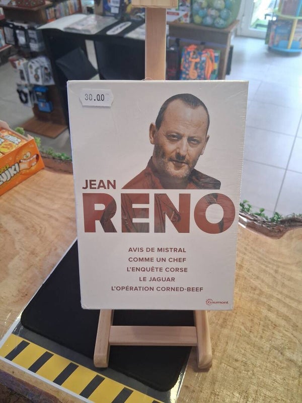 Coffret Jean Reno - Avis De Mistral + Comme Un Chef + L'enquete Corse + Le Jaguar + L'operation Corned-Beef Neuf DVD