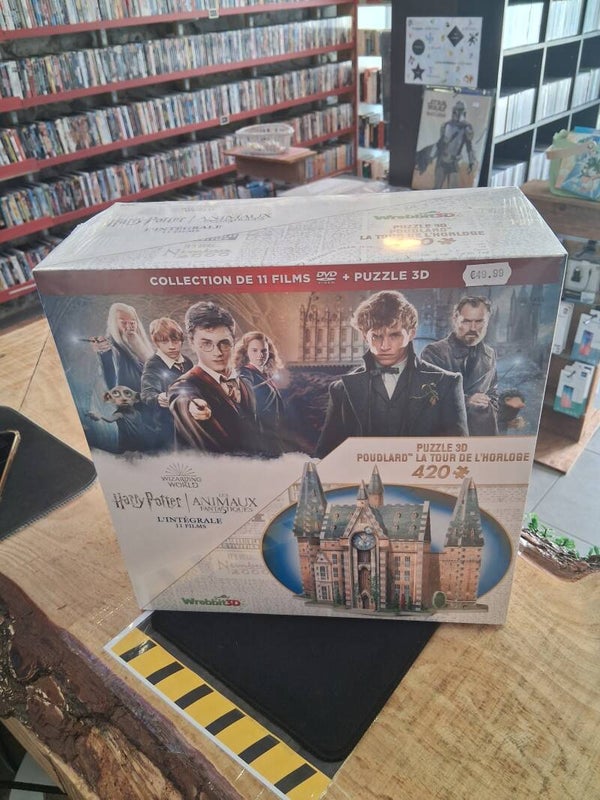 Collection De 11 Films DVD + Puzzle 3D Harry Potter