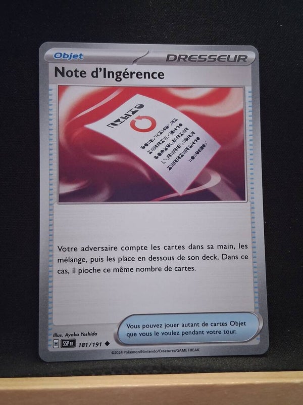 Note D'Ingerence (Dresseur)1