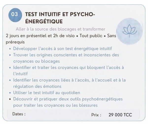 Test intuitif et psycho-énergétique